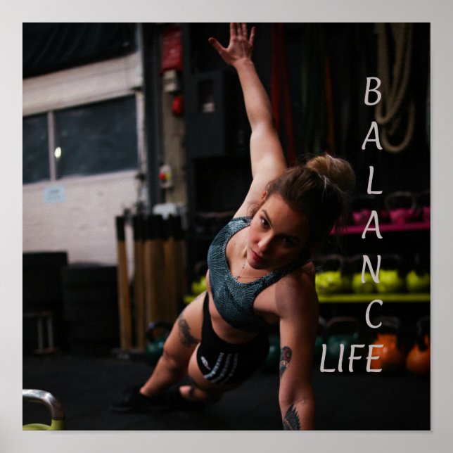 Fitness Yoga Balance Life Poster (Front)