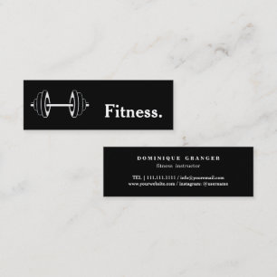 Fitness Yoga Instructor Teacher Mini Business Card