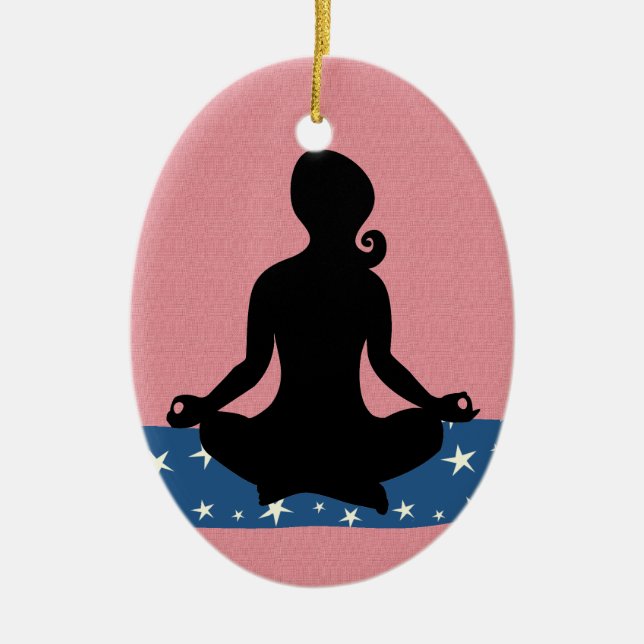 Fitness! Yoga - SRF Ceramic Tree Decoration (Front)