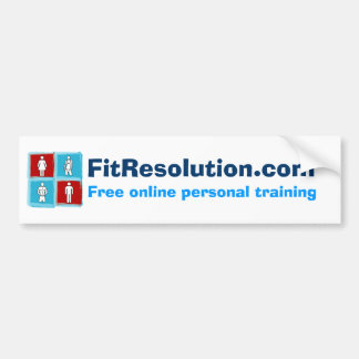 FitResolution - Bumper Sticker! Bumper Sticker
