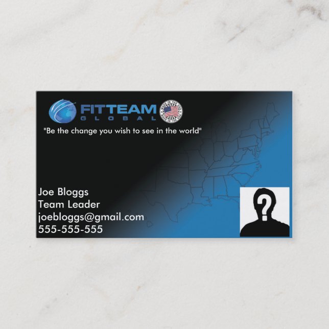 FitTeam Business Card (Front)