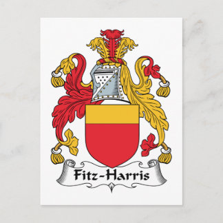 Fitz-Harris Family Crest Postcard