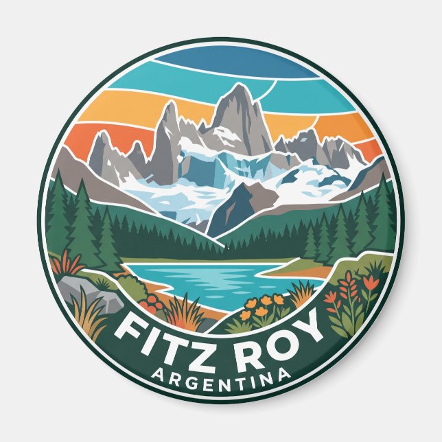 Fitz Roy Argentina Magnet (Front)