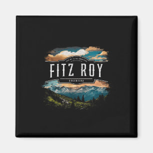 Fitz Roy Mountains Argentina Hiking Outdoors Vinta Magnet