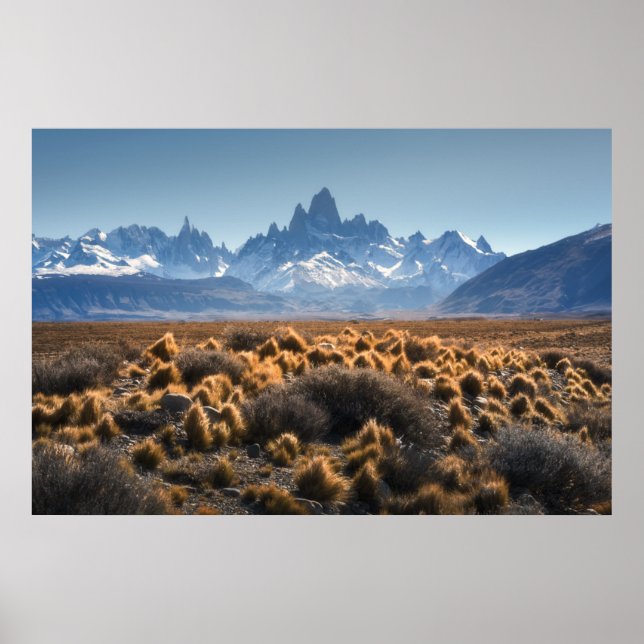 Fitz Roy, Patagonia, Argentina Poster (Front)