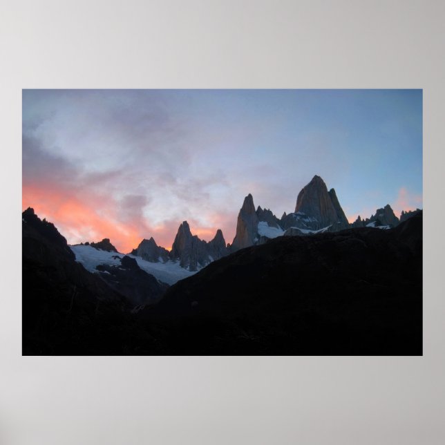 Fitz Roy Sunset Poster (Front)