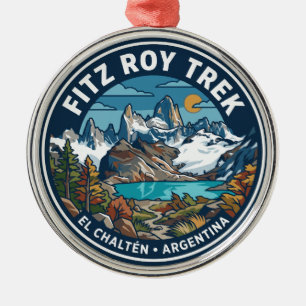 Fitz Roy Trek El Chaltén Argentina Metal Tree Decoration