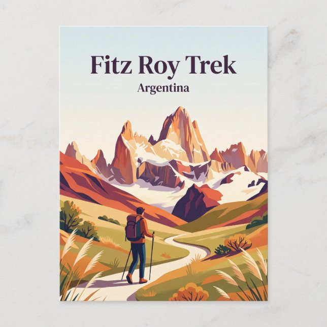 Fitz Roy Trek El Chaltén Argentina Postcard (Front)