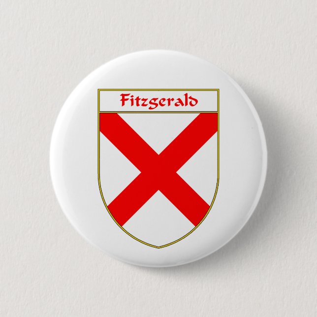 Fitzgerald Coat of Arms/Family Crest 6 Cm Round Badge (Front)