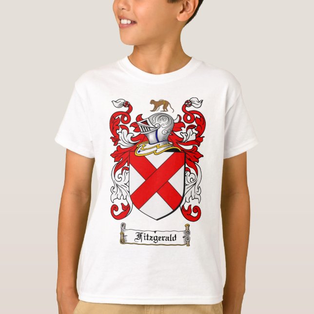 FITZGERALD FAMILY CREST -  FITZGERALD COAT OF ARMS T-Shirt (Front)