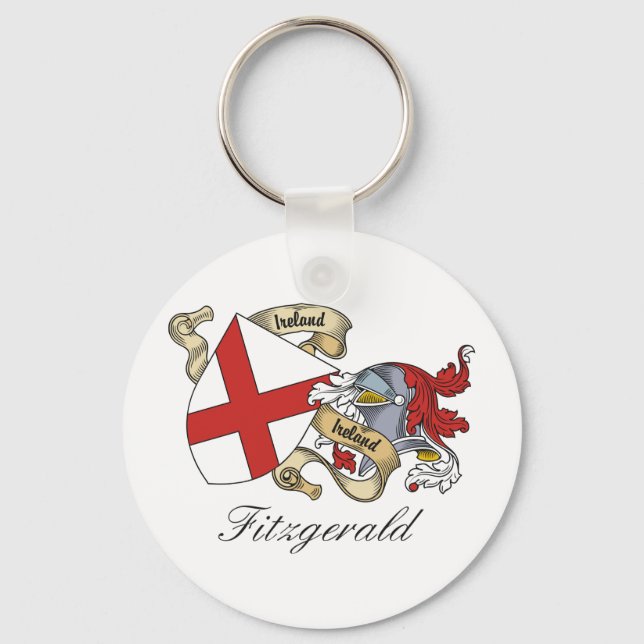 Fitzgerald Family Crest Key Ring (Front)