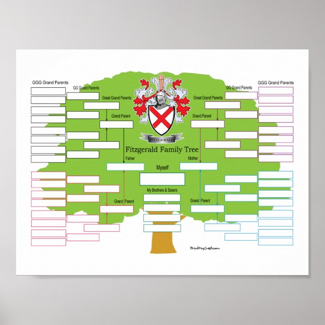 Fitzgerald Family Tree Poster (Front)