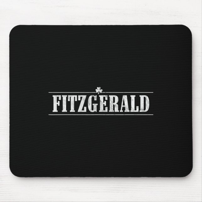 Fitzgerald Irish Name St Patricks Day Family Match Mouse Pad (Front)