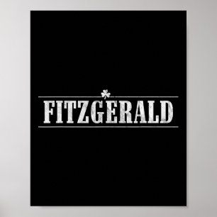 Fitzgerald Irish Name St Patricks Day Family Match Poster