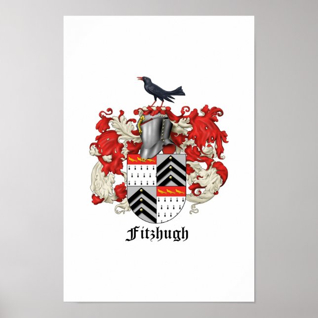 Fitzhugh Family Heraldry - 2 Poster (Front)