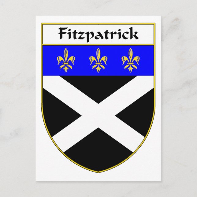 Fitzpatrick Coat of Arms/Family Crest Postcard (Front)