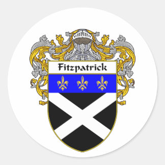 Fitzpatrick Coat of Arms (Mantled) Classic Round Sticker