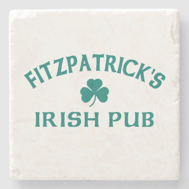 Fitzpatrick's Irish Pub  Stone Coaster (Front)