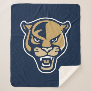 FIU Panther Head Sherpa Blanket