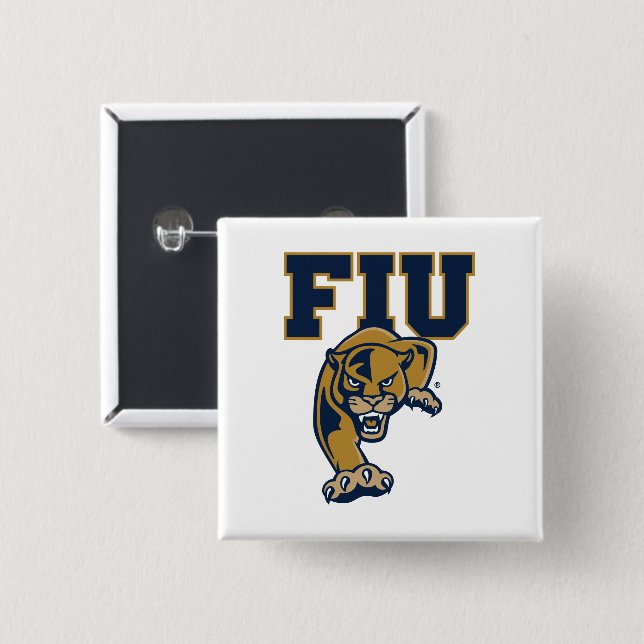 FIU Panthers 15 Cm Square Badge (Front & Back)