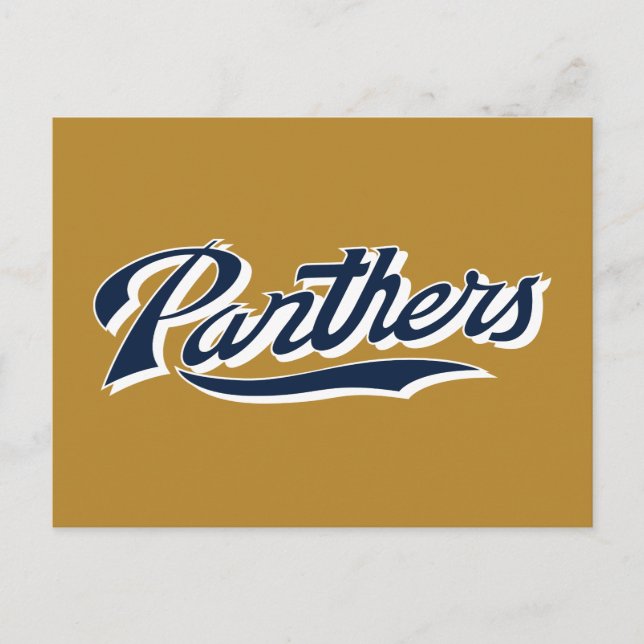 FIU Panthers Script Invitation Postcard (Front)