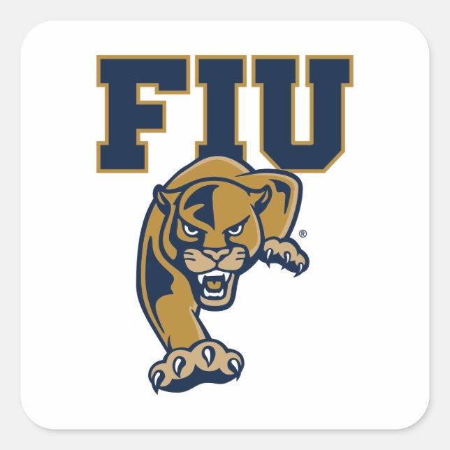 FIU Panthers Square Sticker (Front)