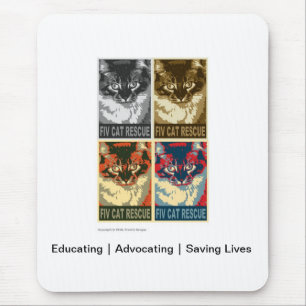 FIV Cat Rescue Mouse Pad