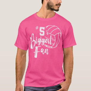 Five 5'S Biggest Fan Volleyball Mum Volleyball Dad T-Shirt
