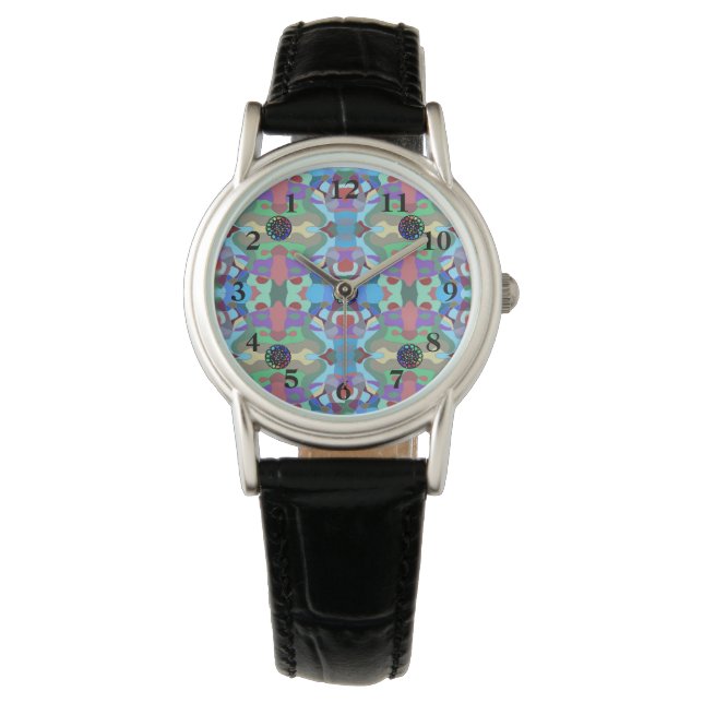 Five Abstract - Turn Back the Time Backwards Watch (Front)
