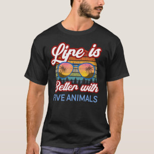 Five Animal Shaolin Sunset. Life is Better With Fi T-Shirt