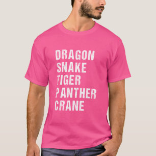Five Animals Kung Fu T-Shirt