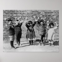 Five Asian Children holding up Barbells