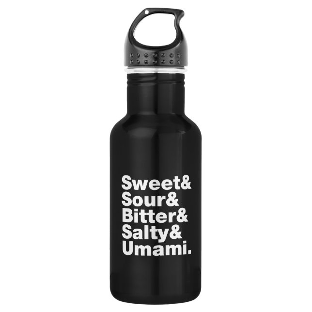 Five Basic Tastes 532 Ml Water Bottle (Front)