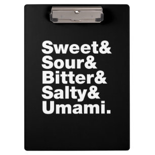 Five Basic Tastes Clipboard