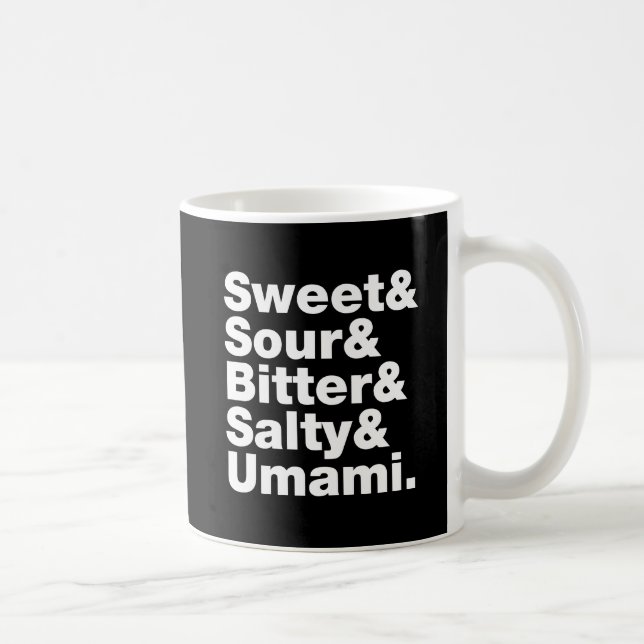 Five Basic Tastes Coffee Mug (Right)