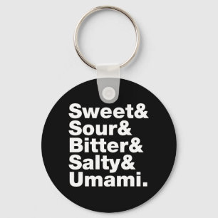 Five Basic Tastes Key Ring