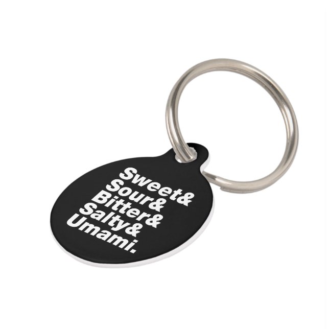 Five Basic Tastes Pet Tag (Side)