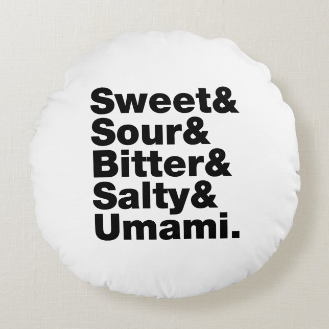 Five Basic Tastes Round Cushion (Front)