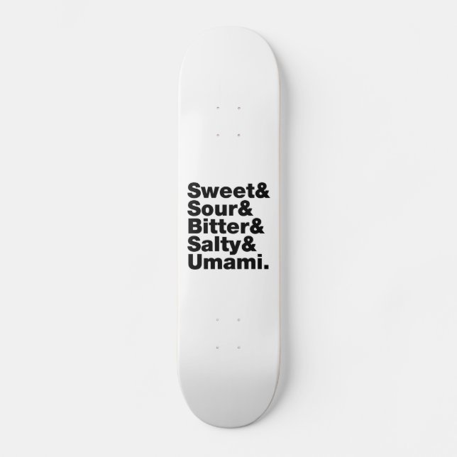Five Basic Tastes Skateboard (Front)