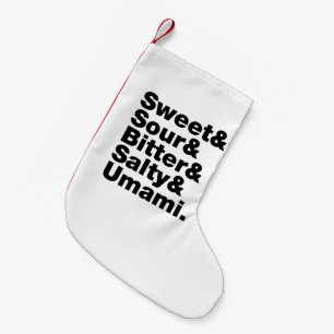 Five Basic Tastes Small Christmas Stocking