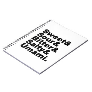 Five Basic Tastes Spiral Notebook