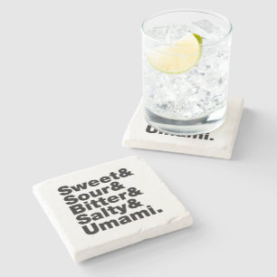 Five Basic Tastes Stone Coaster