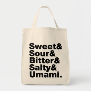 Five Basic Tastes Tote Bag
