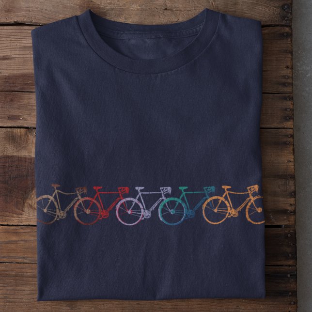Five bikes of different colors cool T-Shirt (Creator Uploaded)