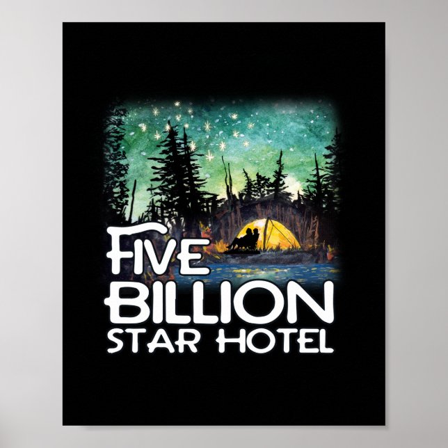 Five Billion Star Hotel Camping Poster (Front)