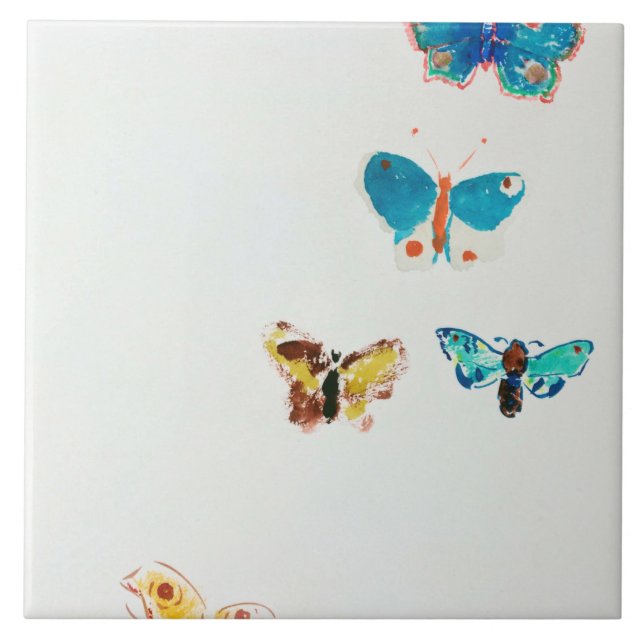 Five Butterflies, Redon Tile (Front)