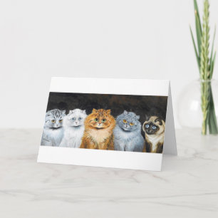 Five Cats, Louis Wain Card