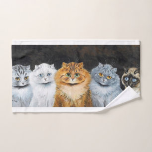Five Cats, Louis Wain Hand Towel