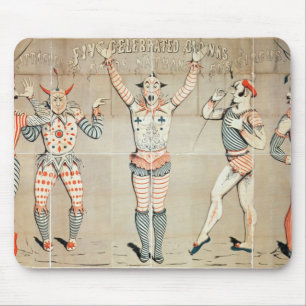 Five Celebrated Clowns Attached to Sands Mouse Pad