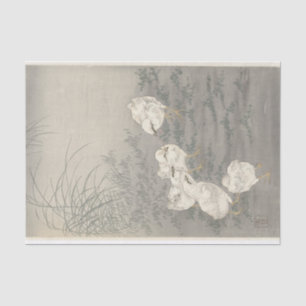 Five Chicks by Ohara Koson Tissue Paper
